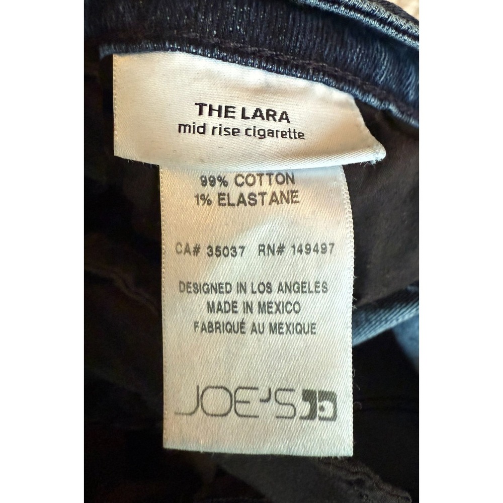 Joe's Jeans The Lara Women's Cigarette Ankle Jeans | Flat Waist 17" | 28" Inseam - Picture 6 of 7